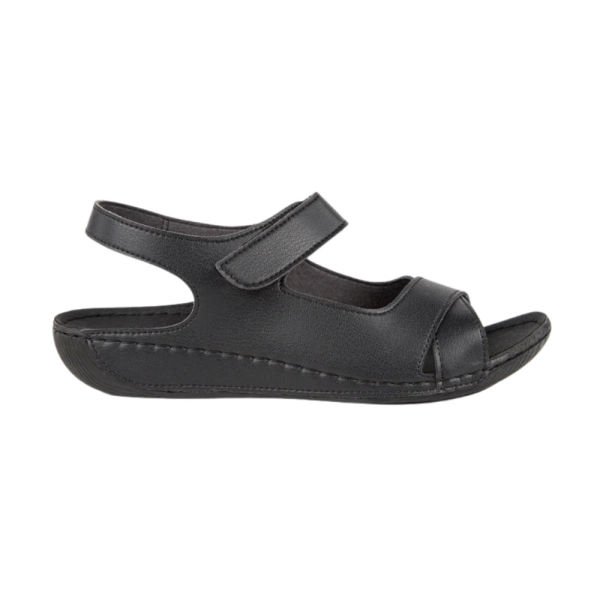 Muya 31121 Alula Siyah Kadın Anatomik Sandalet