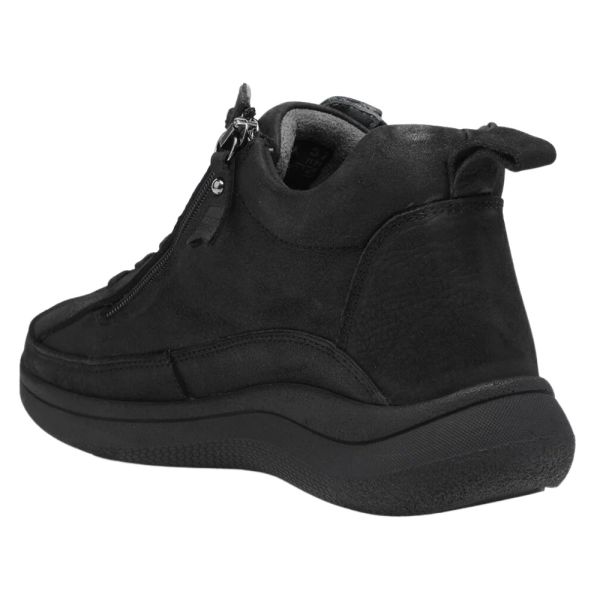 Forelli 27954-G Neva Siyah Kadın Comfort Deri Nubuk Bot