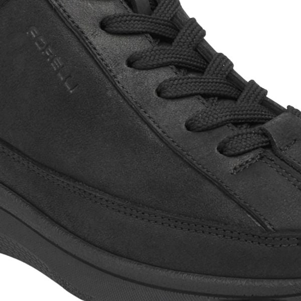 Forelli 27954-G Neva Siyah Kadın Comfort Deri Nubuk Bot