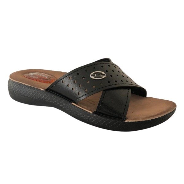 Gezer 10886 Siyah Kadın Jelli Anatomik Günlük Terlik