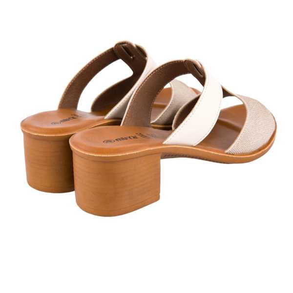 Muya 31010 Ceria Krem Kadın Topuklu Terlik