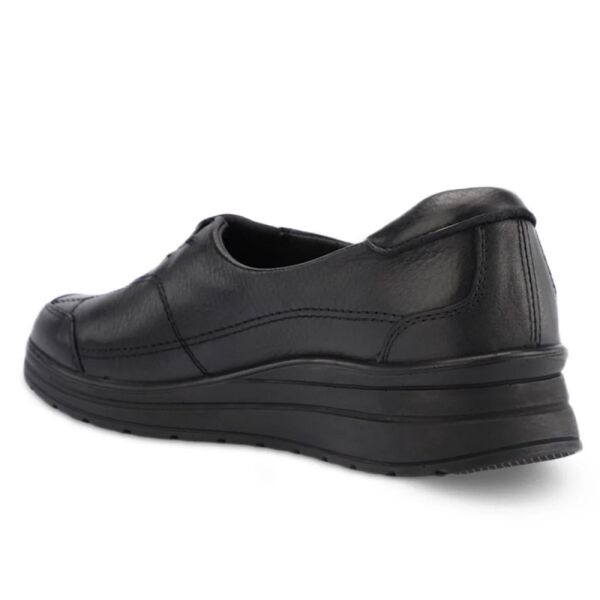 Forelli 21306-H Hefa Siyah Kadın Comfort Deri Ayakkabı