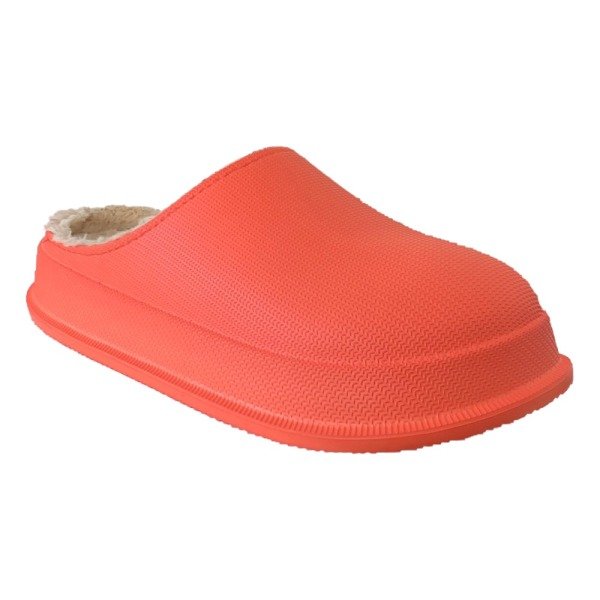 Cex 1PR Turuncu Kadın İçi Tüylü Sabo Terlik