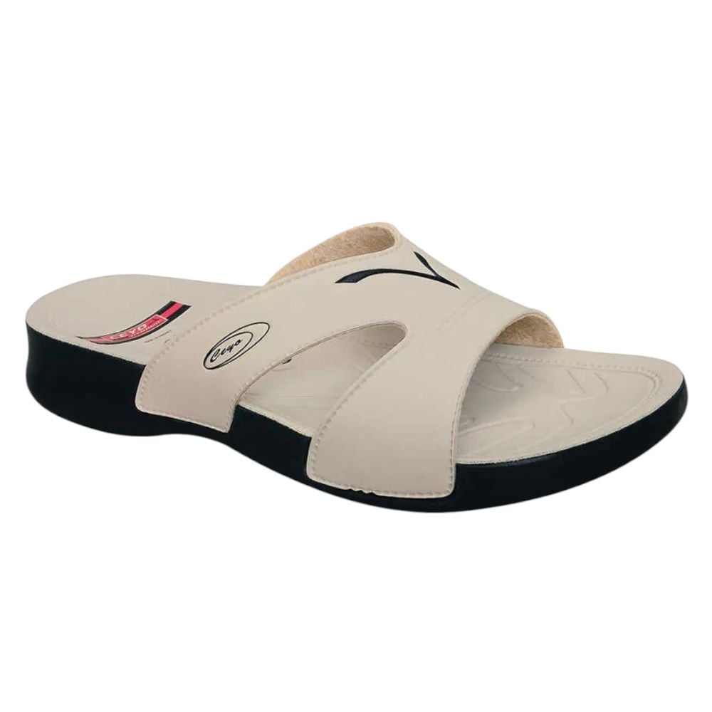 Ceyo 3400-2 Bej Kadın Anatomik Terlik