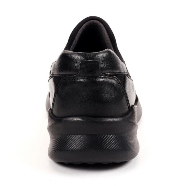 Forelli 54501-G Sandra Siyah Kadın Comfort Deri Ayakkabı