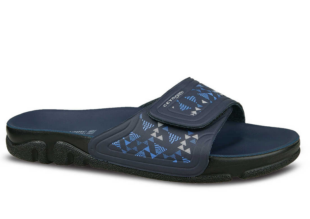 Ceyo Napoli-5 Lacivert Erkek Anatomik Taban Terlik