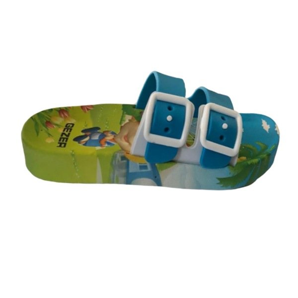 Gezer 11364 Mavi Çocuk Havuz/Plaj KAYDIRMAZ Terlik