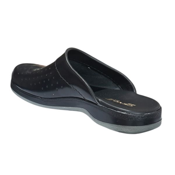 Ceyo 9846-1 Siyah Erkek Deri Anatomik Taban Sabo Terlik