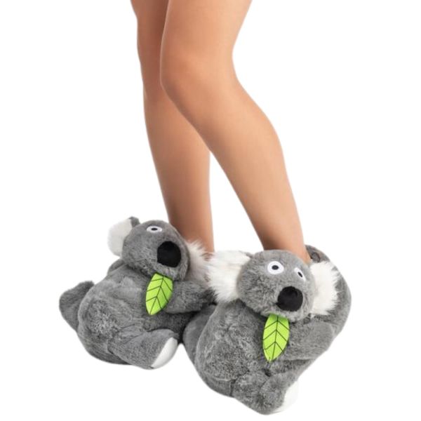 Twigy AA0634 Tw Koala 22 Gri Hayvan Figürlü Kadın Panduf