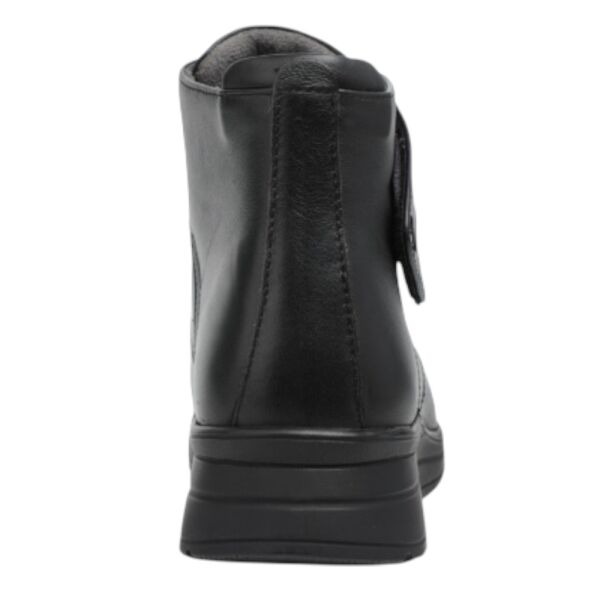 Forelli 21352-H Peykan Siyah Kadın Comfort Deri Hallux Bot