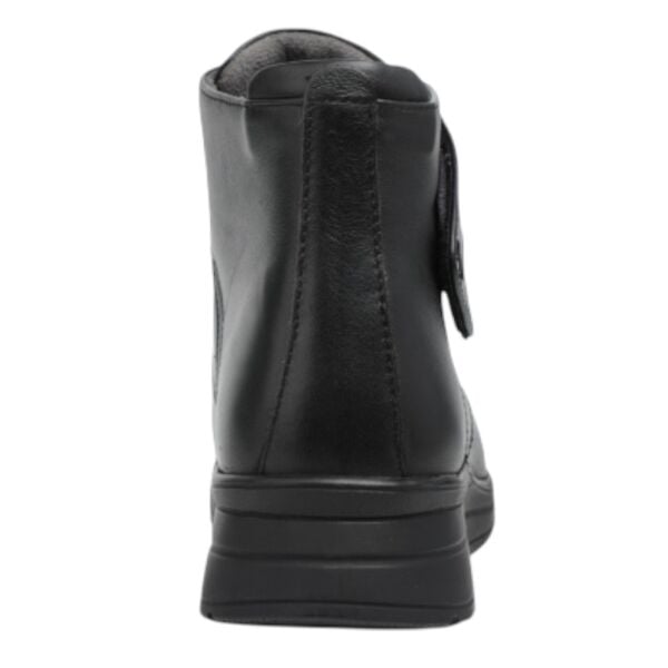 Forelli 21352-H Peykan Siyah Kadın Comfort Deri Hallux Bot