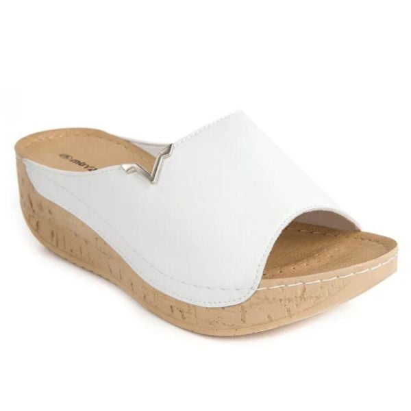 Muya 31151 Orion Beyaz Kadın Anatomik Terlik