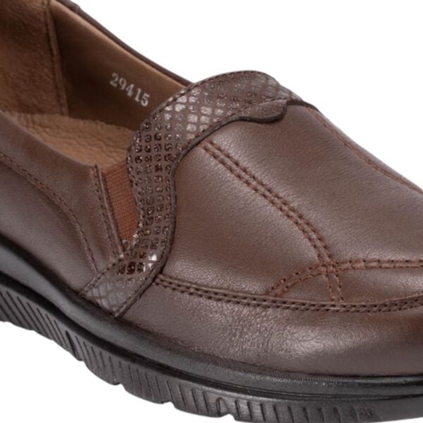 Forelli 29415-G Dilmen Taba Kadın Comfort Deri Ayakkabı