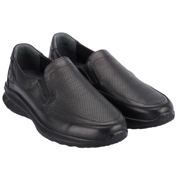 Forelli 46508-G Costa Siyah Erkek Comfort Deri Ayakkabı