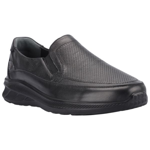 Forelli 46508-G Costa Siyah Erkek Comfort Deri Ayakkabı
