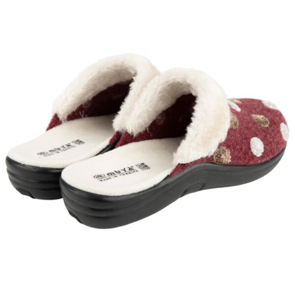 Muya 36902 Maklik Bordo Kadın Ev İçi Terlik