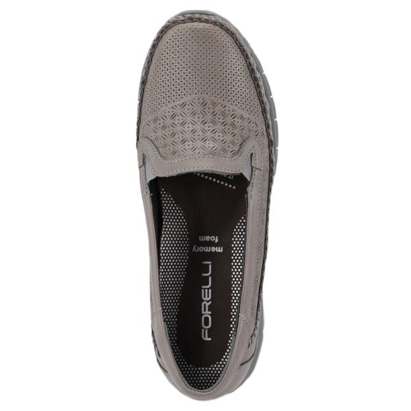 Forelli 29413 Eterna-G Gri Kadın Comfort Deri Ayakkabı