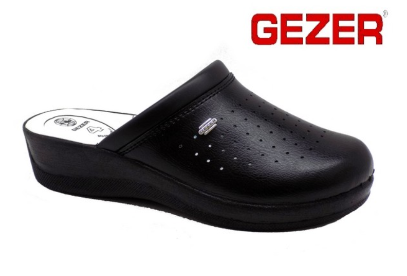 Gezer 4770 Siyah Ortopedik 4 Nokta Hastane/İş Sabo Terlik