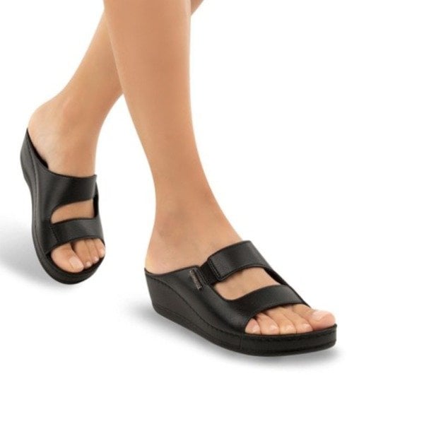 Muya 31136 Panna Siyah Kadın Anatomik Terlik