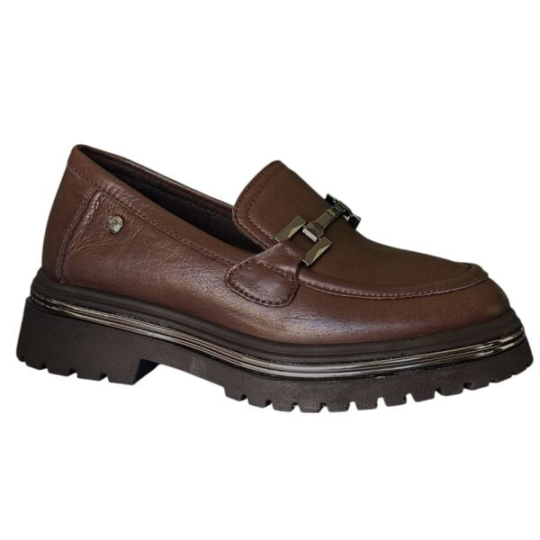 Mammamia D26KA-3220-B Kahve Kadın Comfort Deri Ayakkabı