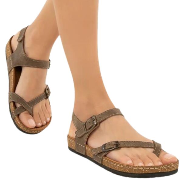 Muya 31104 Verona Vizon Kadın Anatomik Sandalet