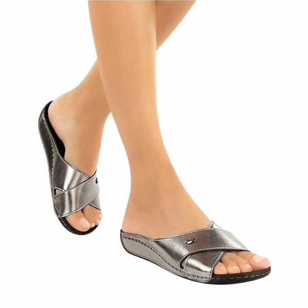 Muya 31124 Cyrus Kurşun Kadın Anatomik Topuk Dikeni Terlik