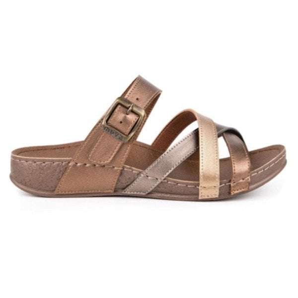 Muya 31119 Gizeh Bronz Kadın Anatomik Terlik