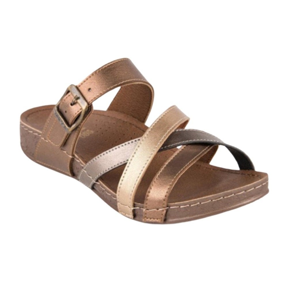 Muya 31119 Gizeh Bronz Kadın Anatomik Terlik