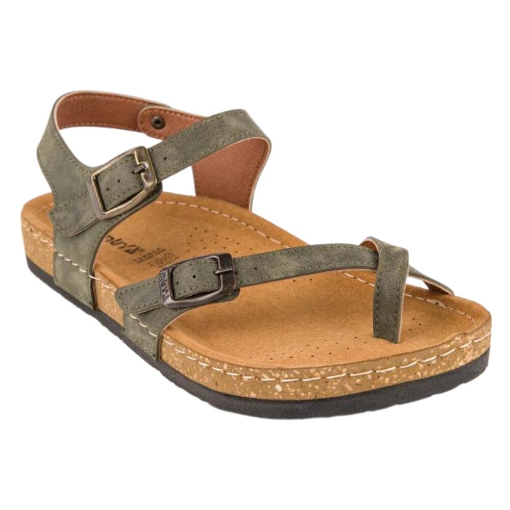 Muya 31104 Verona Haki Kadın Anatomik Sandalet