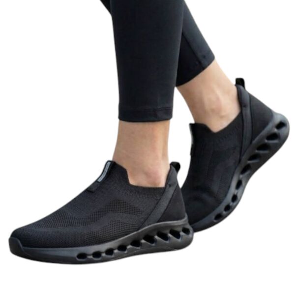 Forelli F250404-G Heidi Siyah Kadın Comfort Spor Ayakkabı