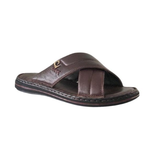Pierre Cardin 6586 Kahve Erkek Deri Comfort Terlik