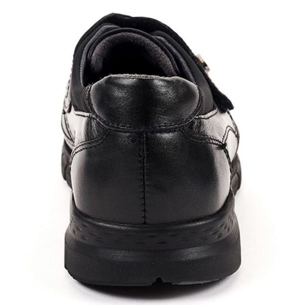 Forelli 29445-G Iris Siyah Kadın Comfort Deri Ayakkabı