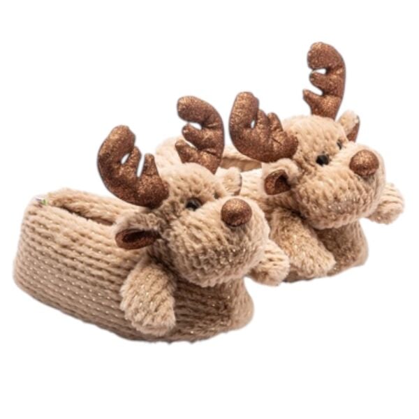 Twigy AA0646A Tw Geyik Star Kahve Hayvan Figürlü Kadın Panduf