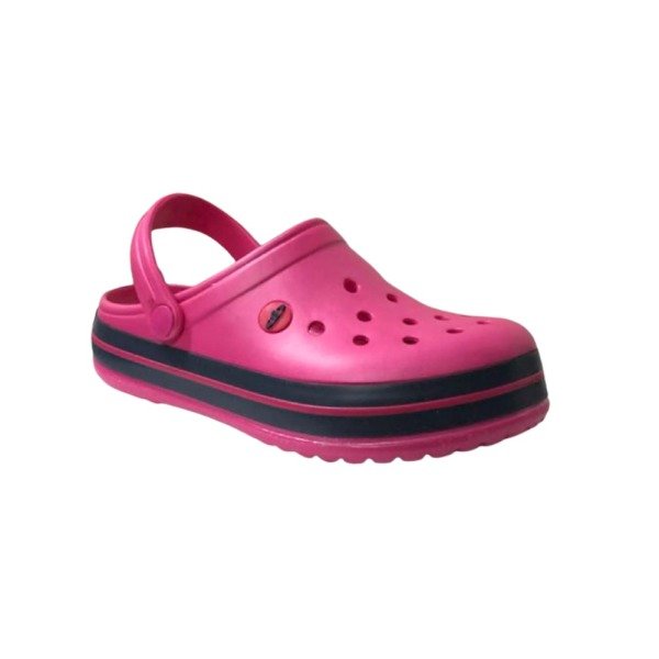 Lacivert Fuşya Kadın Hastane Sabo Terlik Sandalet