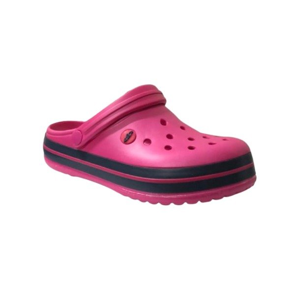 Lacivert Fuşya Kadın Hastane Sabo Terlik Sandalet