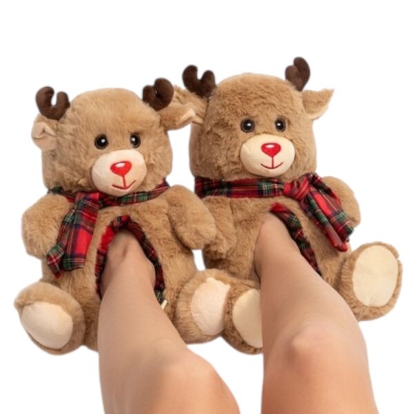 Twigy GG0569 Tw Yogi2 Kahve Hayvan Figürlü Kadın Panduf