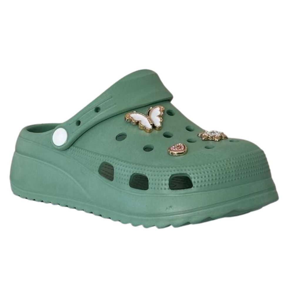 Akınal Bella E428 Pastel Mint Kadın Hastane Sabo Terlik Sandalet