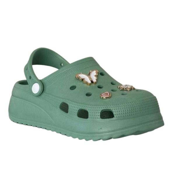 Akınal Bella E428 Pastel Mint Kadın Hastane Sabo Terlik Sandalet